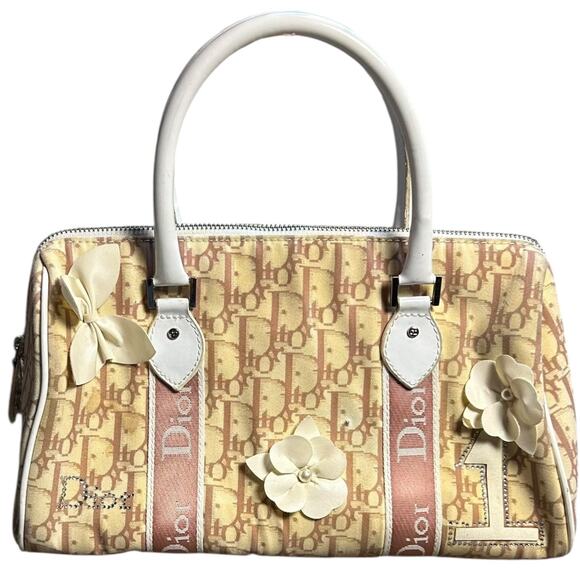 CD A+ Pink Flower Trotter Handbag Purse - Picture 1 of 9